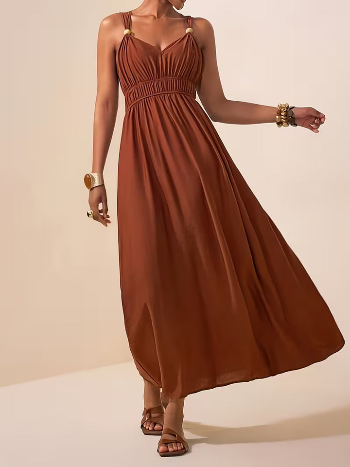 Charlotte | Sleeveless Summer Dress with V-neck