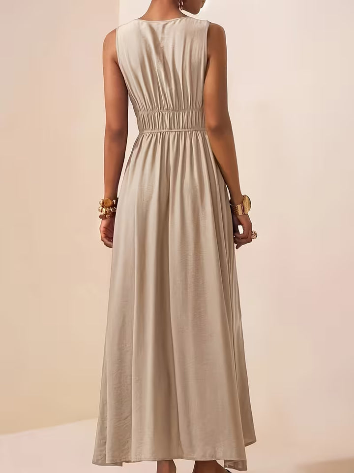 Charlotte | Sleeveless Summer Dress with V-neck