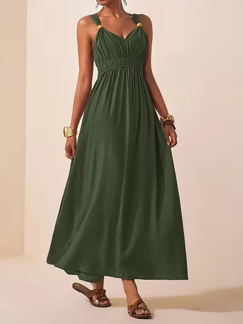Charlotte | Sleeveless Summer Dress with V-neck