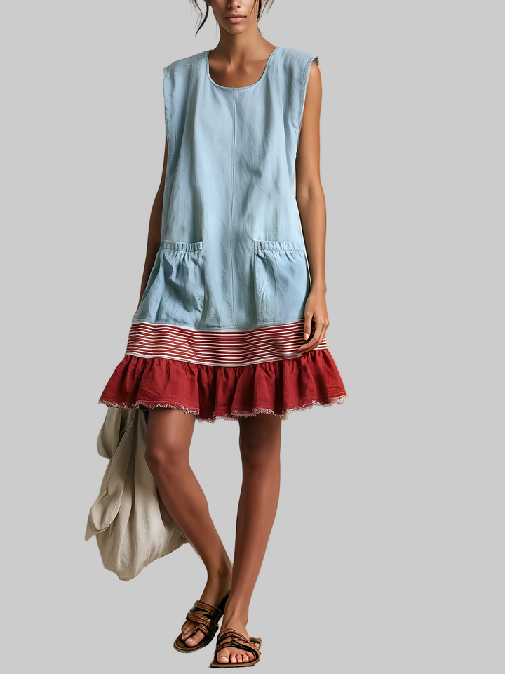 Hazel | Ruffle Hem Tunic Dress