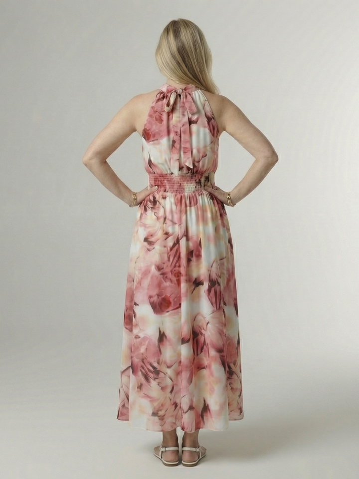 Sylin | Samlet Halter Midi Kjole