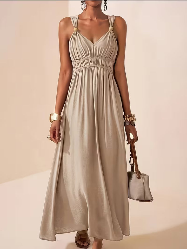 Charlotte | Sleeveless Summer Dress with V-neck