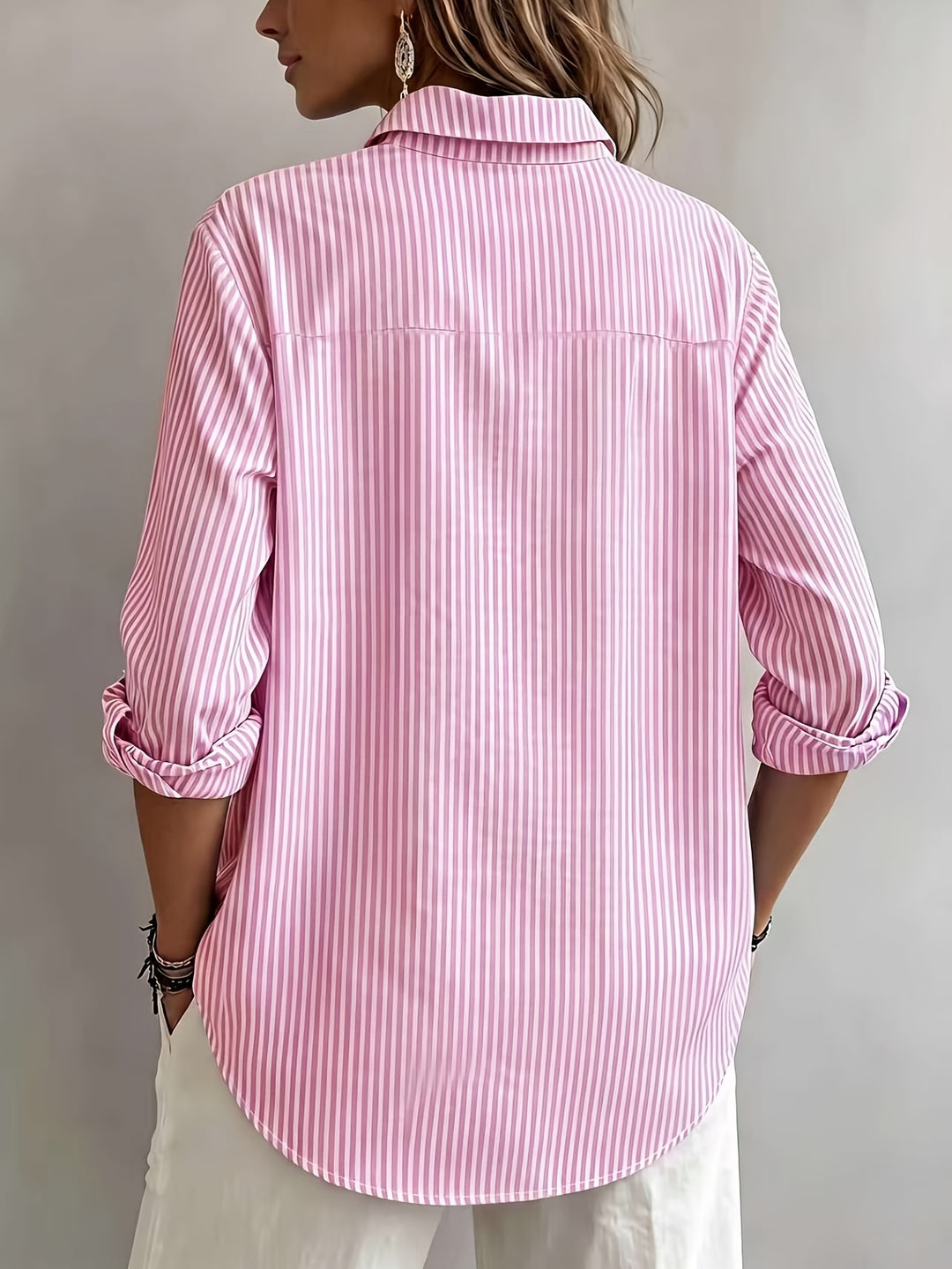 Sadie | Striped Women’s Shirt, Long-sleeved