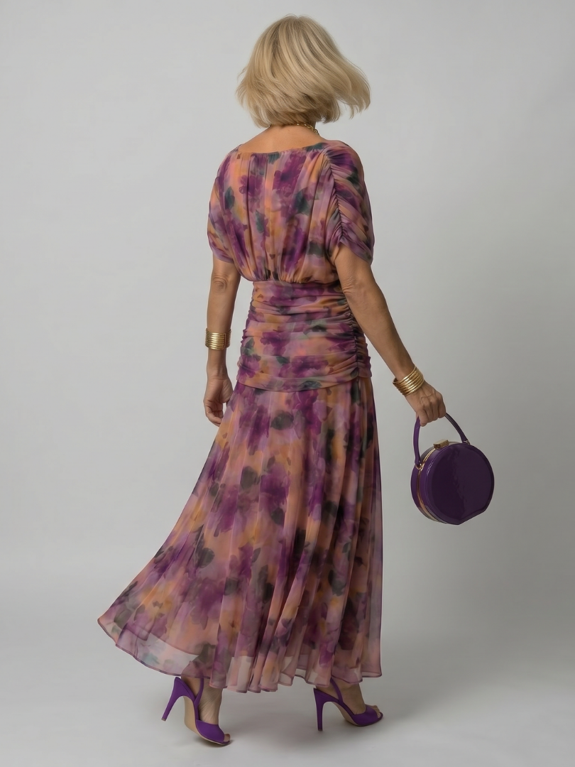 Calen | Off Shoulder Flow Midi Kjole