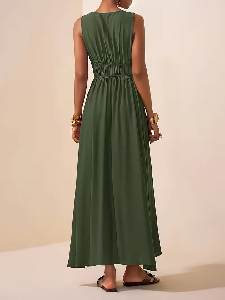 Charlotte | Sleeveless Summer Dress with V-neck