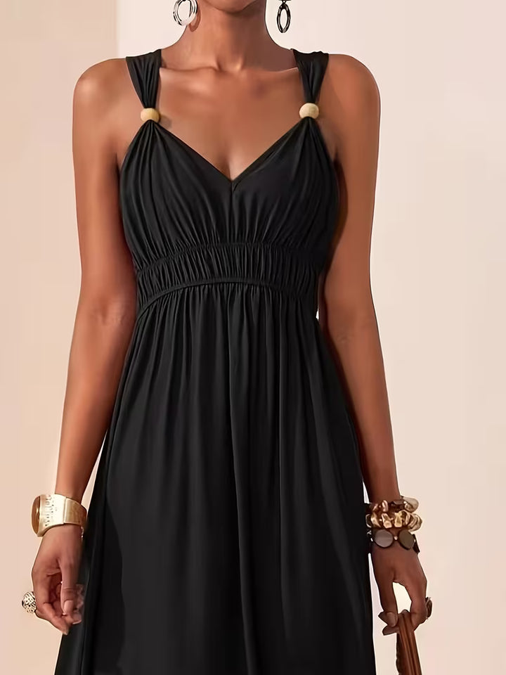 Charlotte | Sleeveless Summer Dress with V-neck