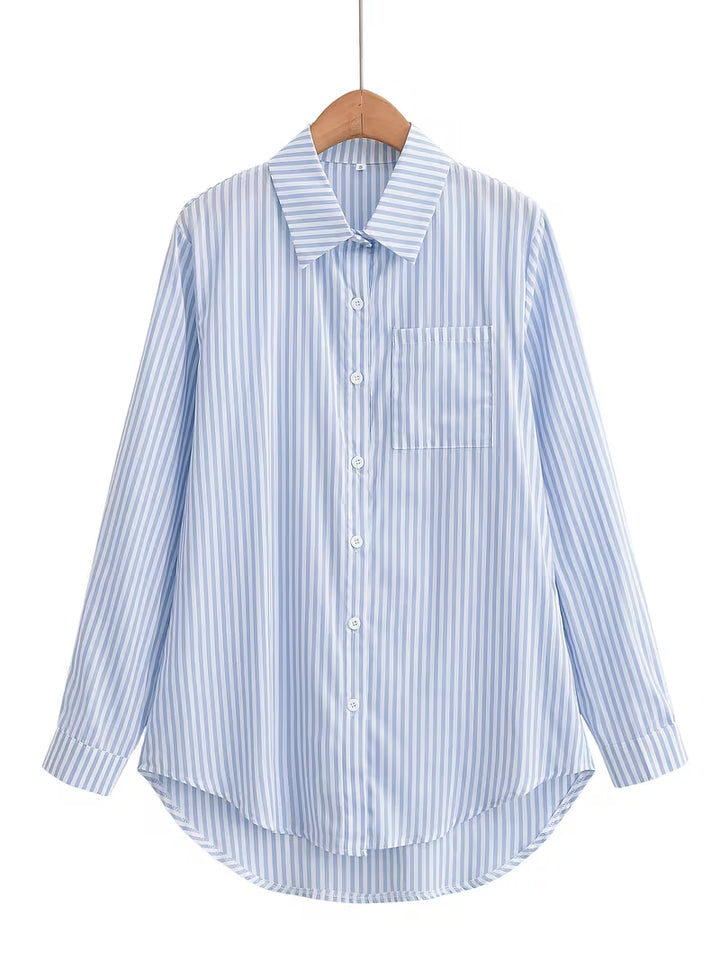 Sadie | Striped Women’s Shirt, Long-sleeved