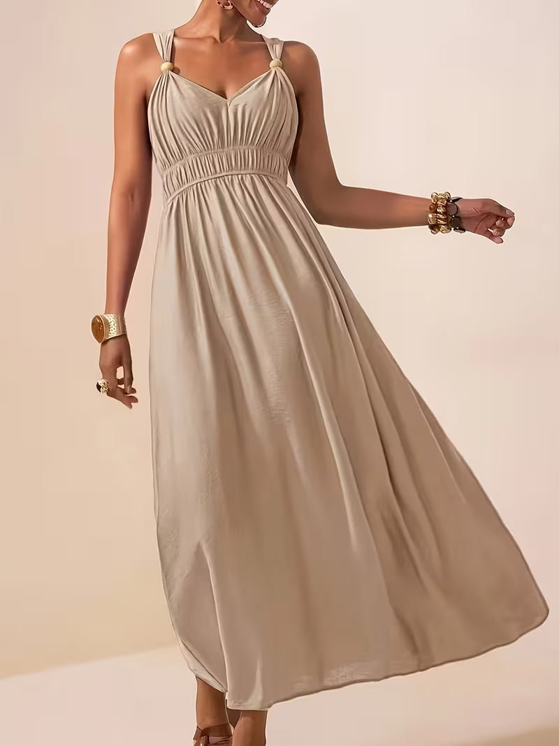 Charlotte | Sleeveless Summer Dress with V-neck
