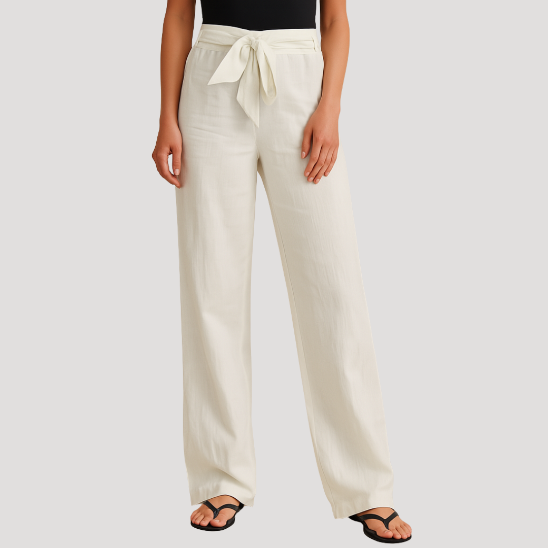 lightweight and breathable trousers with elasticated waist