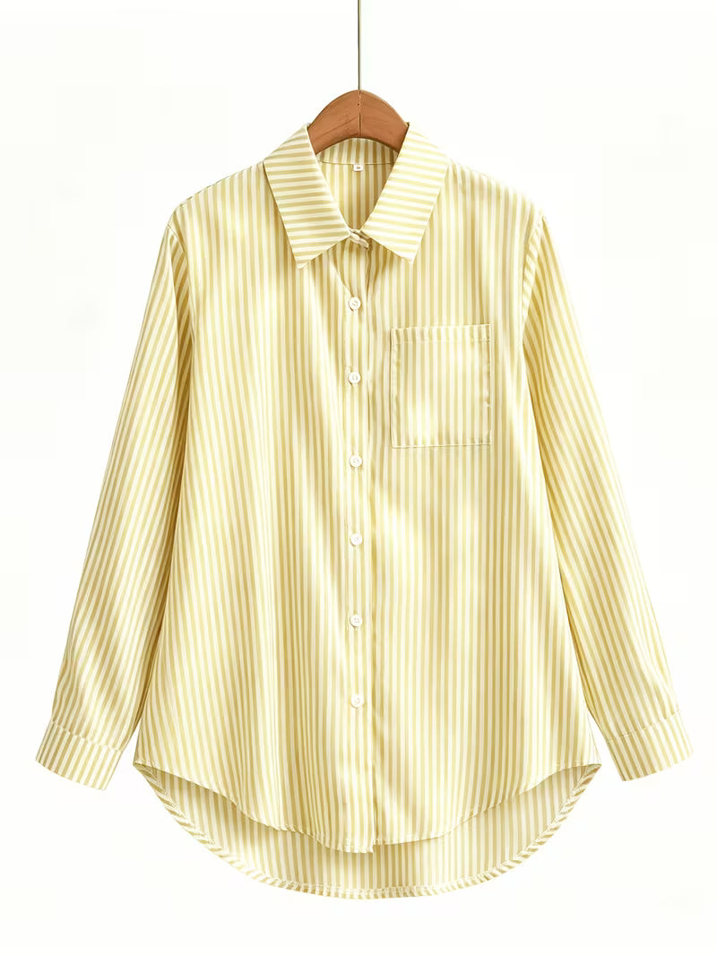 Sadie | Striped Women’s Shirt, Long-sleeved