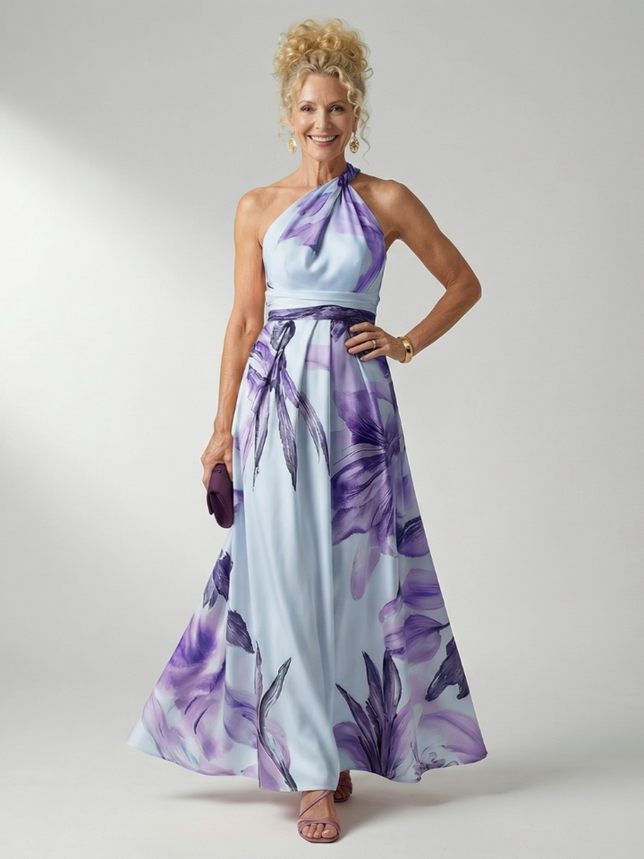 Amiel | Lys Floral Maxi Kjole
