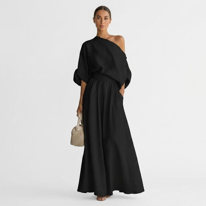 Sophia | One Shoulder Summer Maxi Set For Women