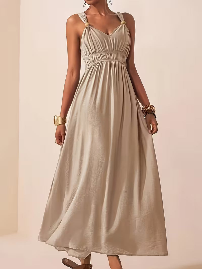 Charlotte | Sleeveless Summer Dress with V-neck