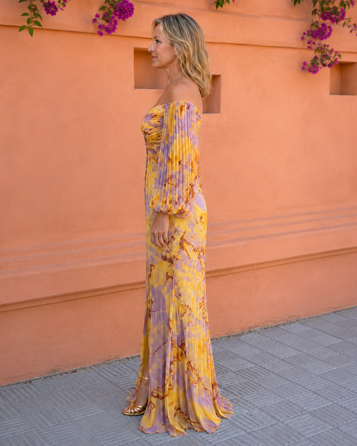 GREGORIA - LONG FLORAL DRESS