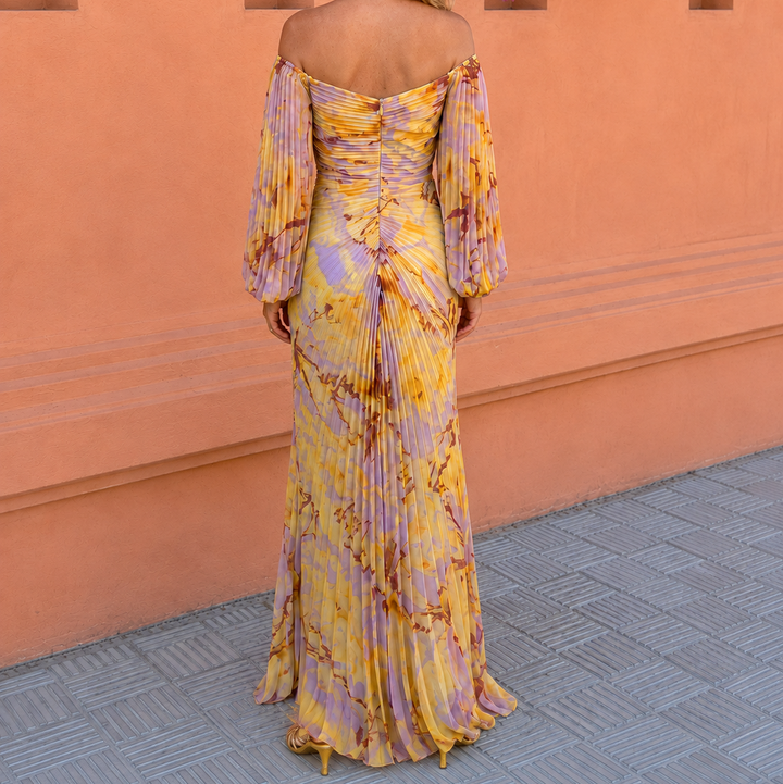 GREGORIA - LONG FLORAL DRESS