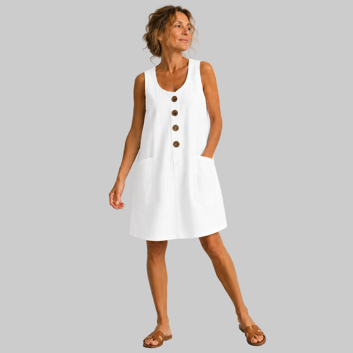 Macey | Sleeveless Summer Dress with Pockets