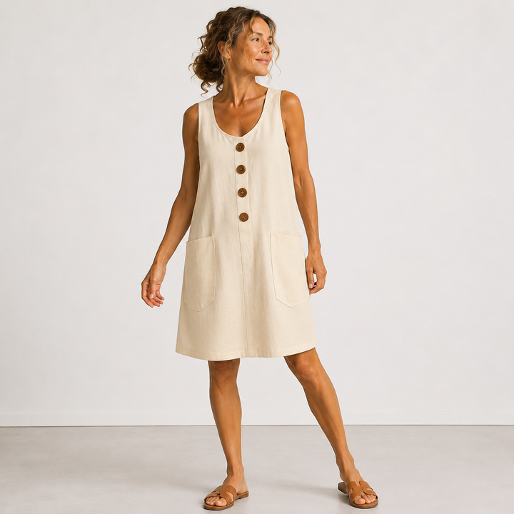Macey | Sleeveless Summer Dress with Pockets