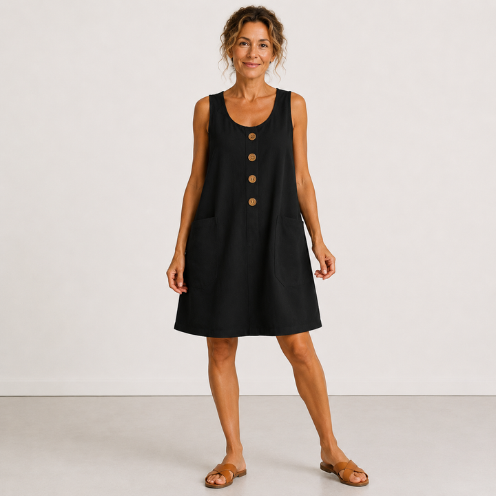 Macey | Sleeveless Summer Dress with Pockets