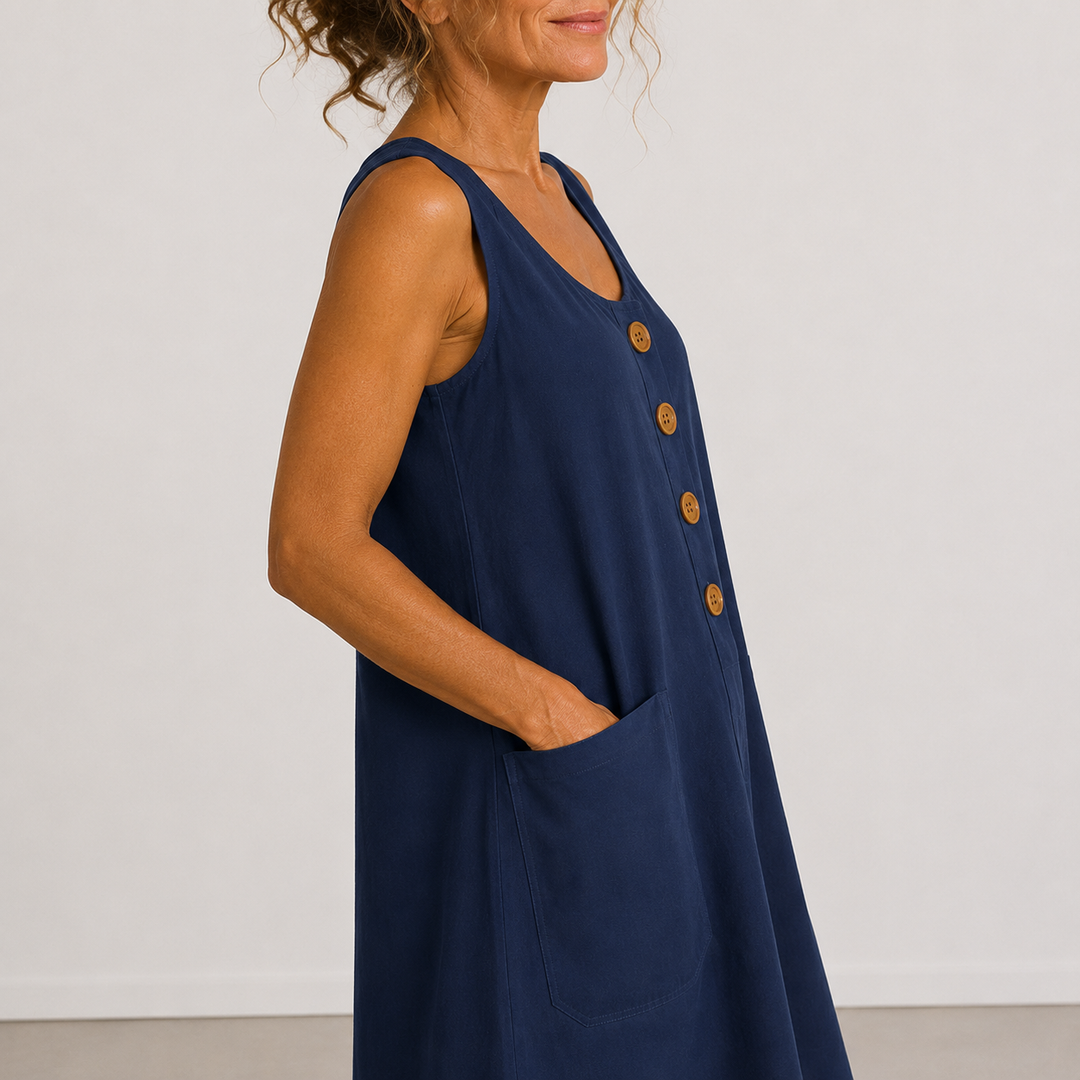 Macey | Sleeveless Summer Dress with Pockets