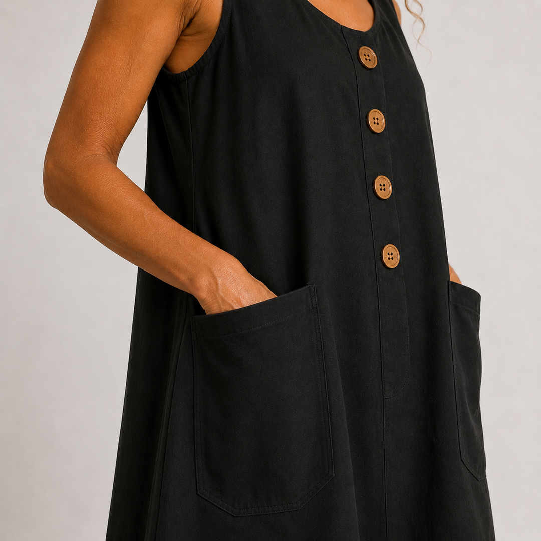 Macey | Sleeveless Summer Dress with Pockets