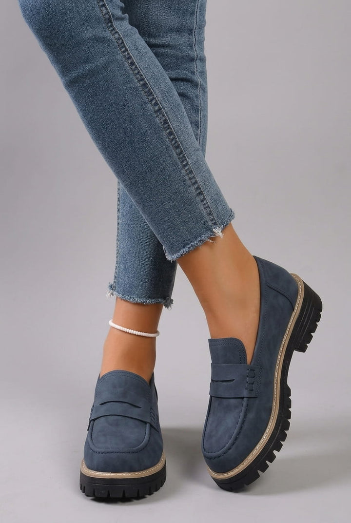 Elsa | College-Style Platform Loafers