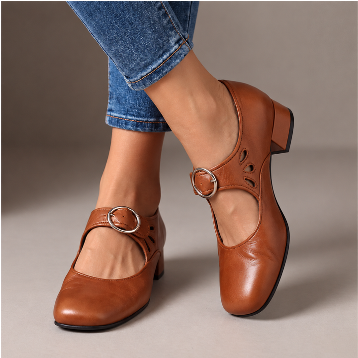 Giuseppina | Strapped Court Shoes