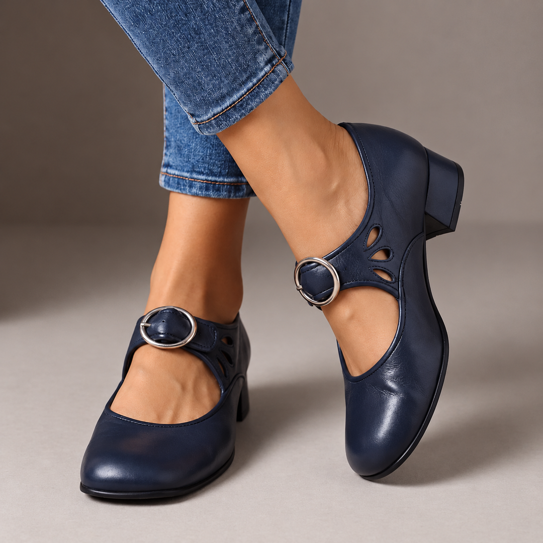 Giuseppina | Strapped Court Shoes