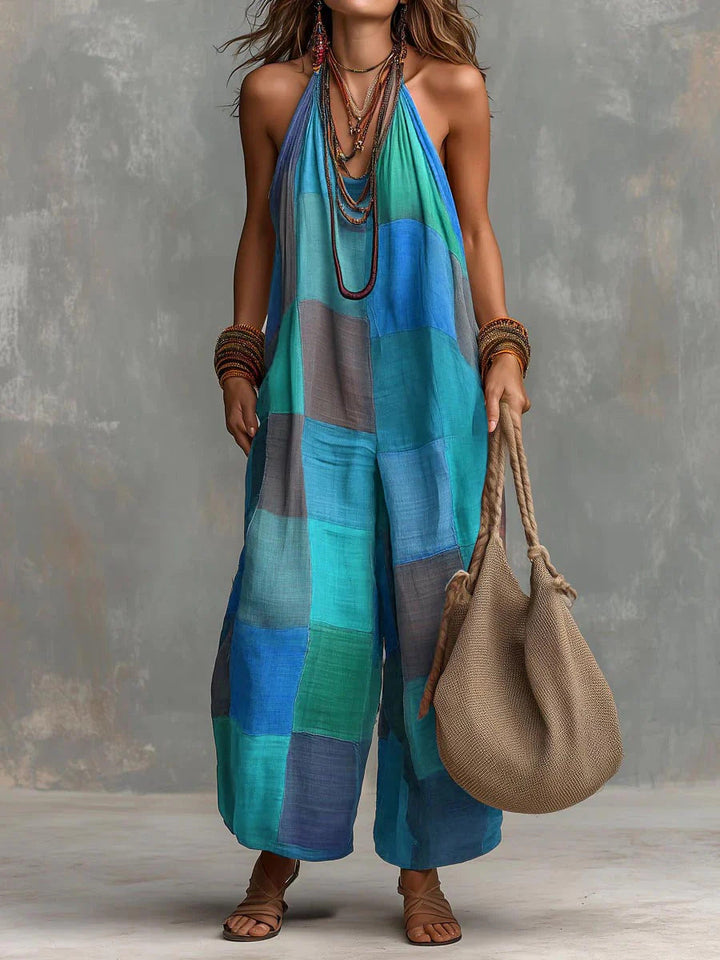 Bohemian Patchwork Jumpsuit