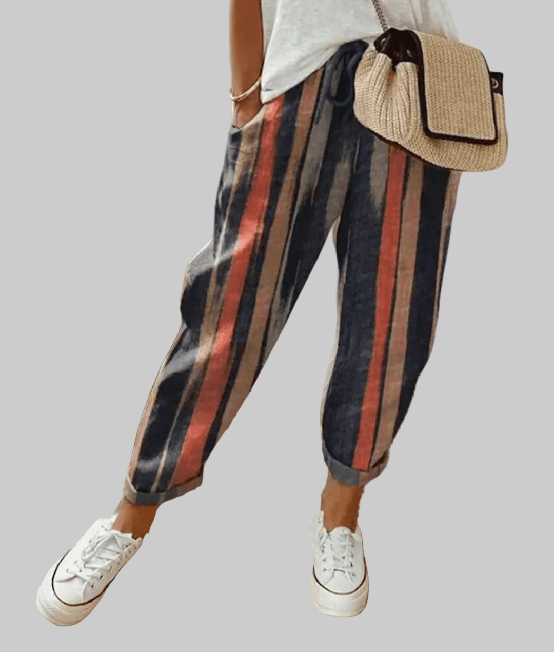 Elle™ | Flattering Fit & Comfort Waistband Trousers With Print