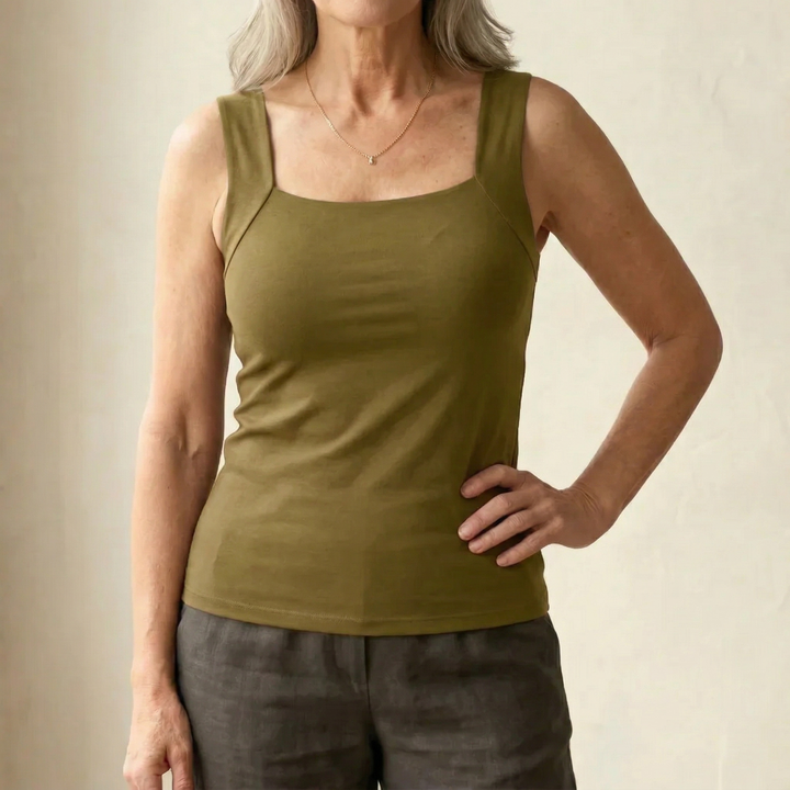 Priscilla | Built-In Bra Comfort Tank Top