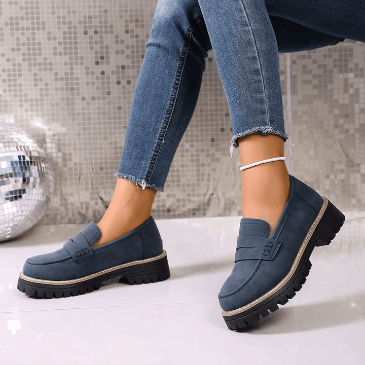 Elsa | College-Style Platform Loafers