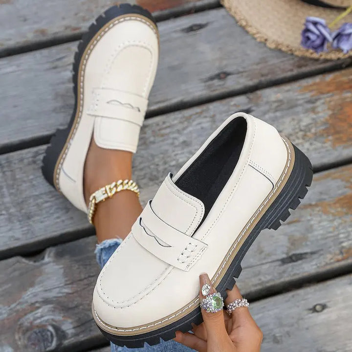 Elsa | College-Style Platform Loafers