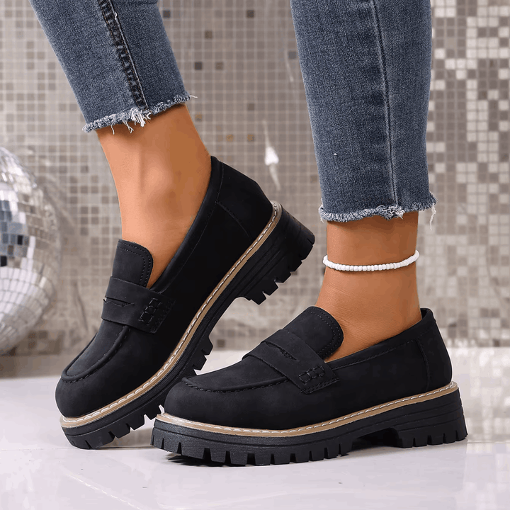 Elsa | College-Style Platform Loafers