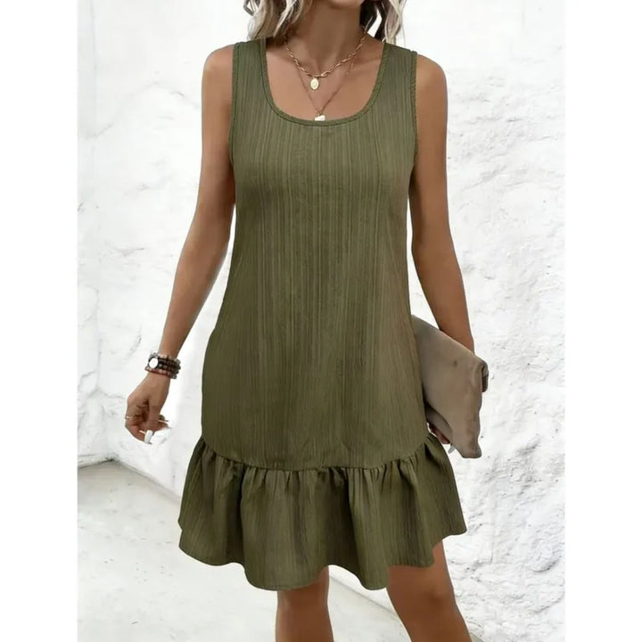 Clara | Sleeveless Dress with Ruffle Hem