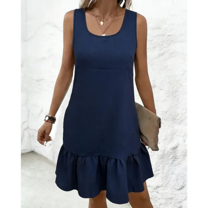 Clara | Sleeveless Dress with Ruffle Hem