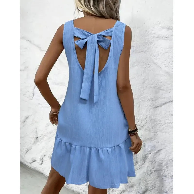 Clara | Sleeveless Dress with Ruffle Hem