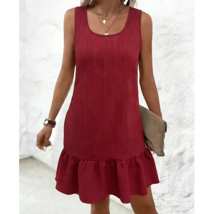 Clara | Sleeveless Dress with Ruffle Hem