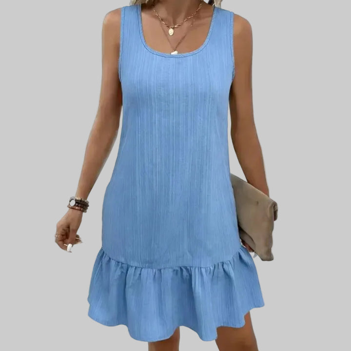 Clara | Sleeveless Dress with Ruffle Hem