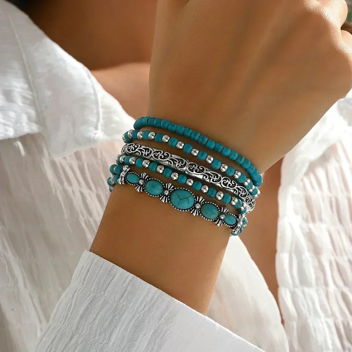 Diane | Turquoise Bracelet Set