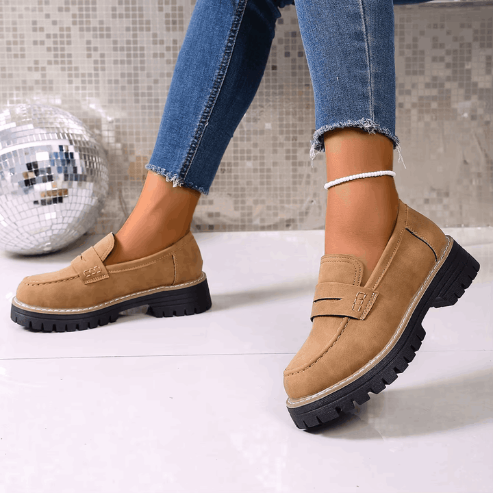 Elsa | College-Style Platform Loafers