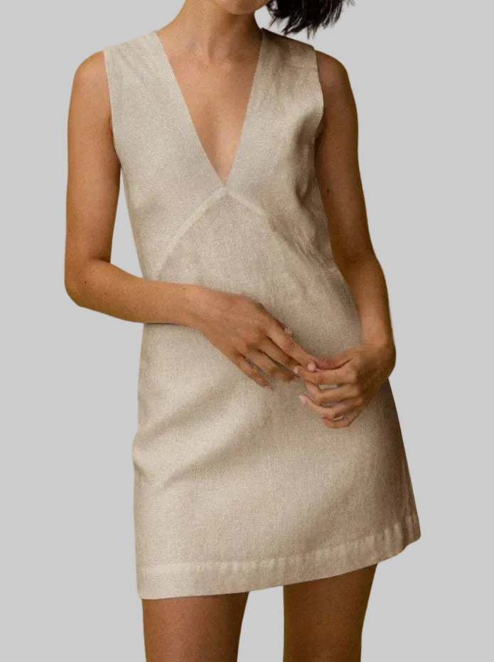 Darcie | Sleeveless V-Neck Mini Dress