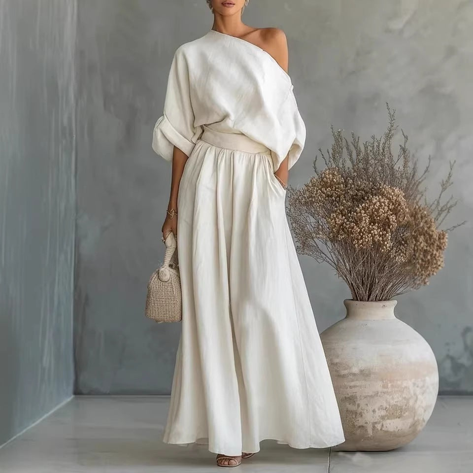 Sophia | One Shoulder Summer Maxi Set For Women