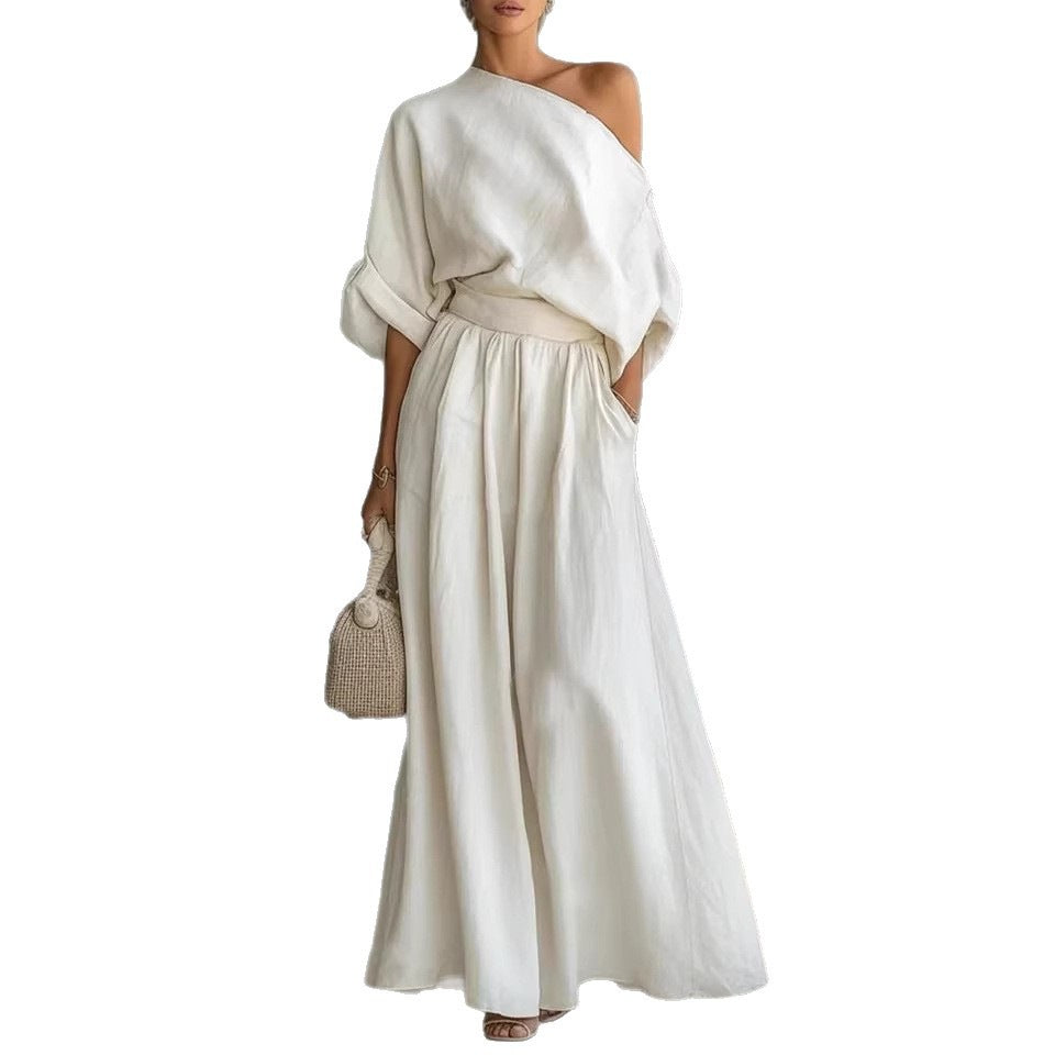 Sophia | One Shoulder Summer Maxi Set For Women