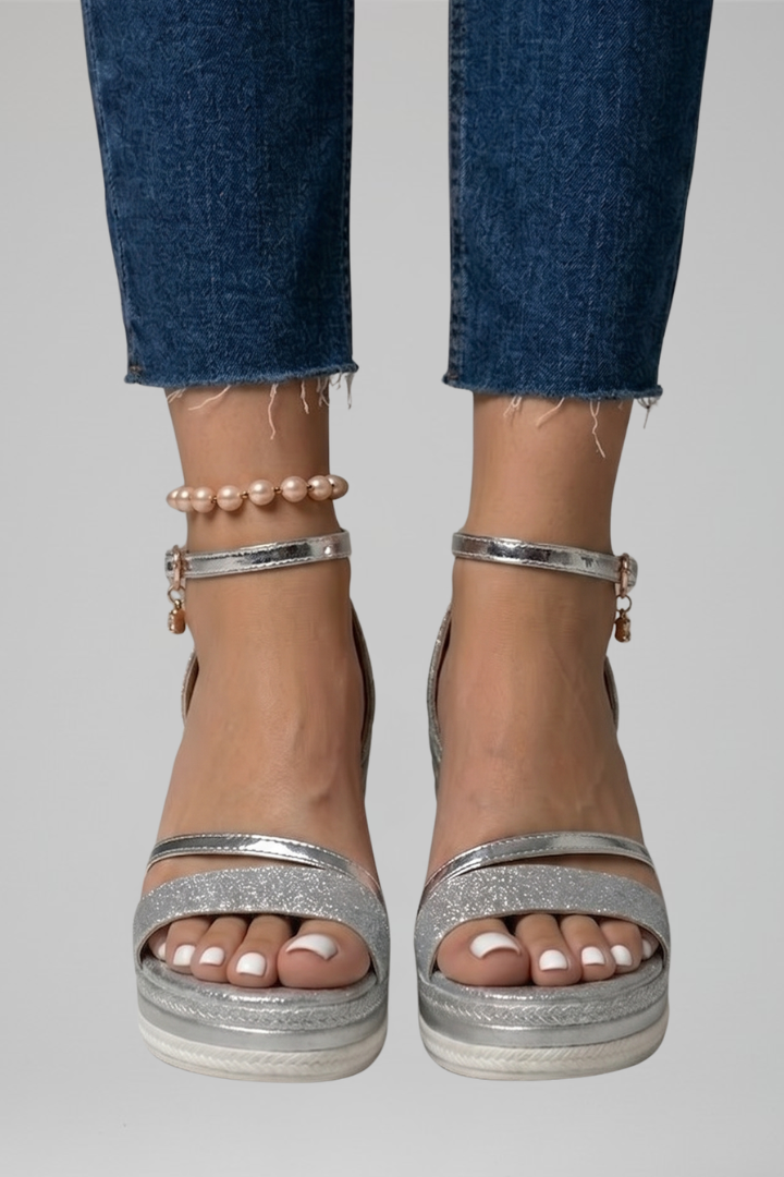 Women's Cushioned Sandals with Slip-On Design