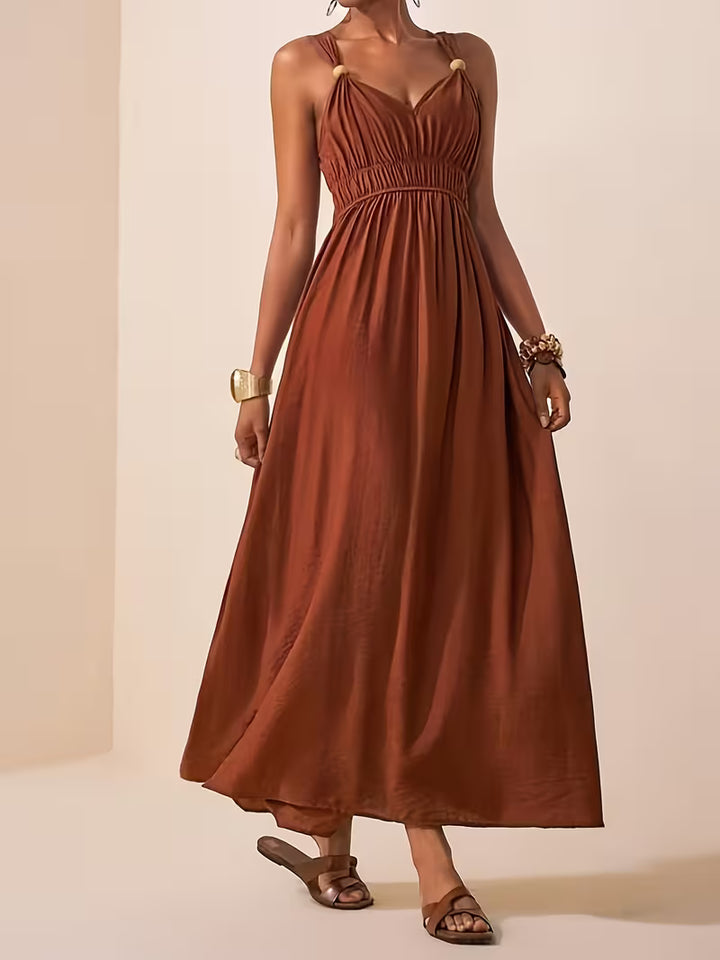 Charlotte | Sleeveless Summer Dress with V-neck