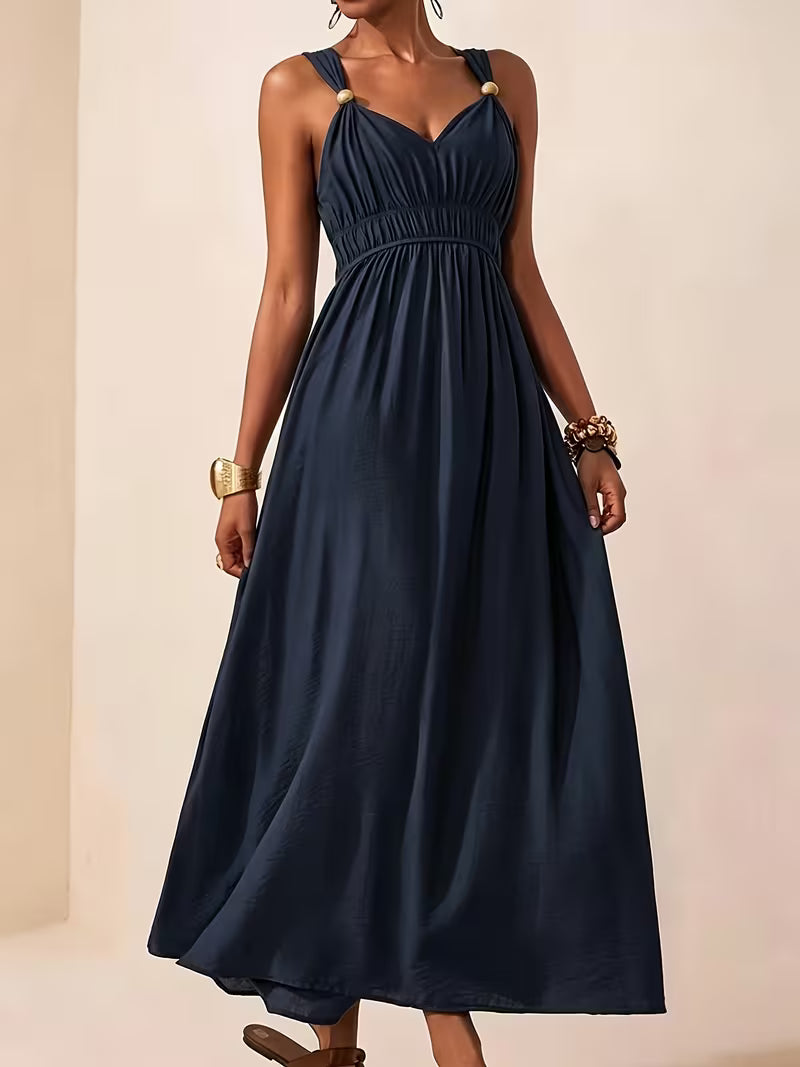 Charlotte | Sleeveless Summer Dress with V-neck