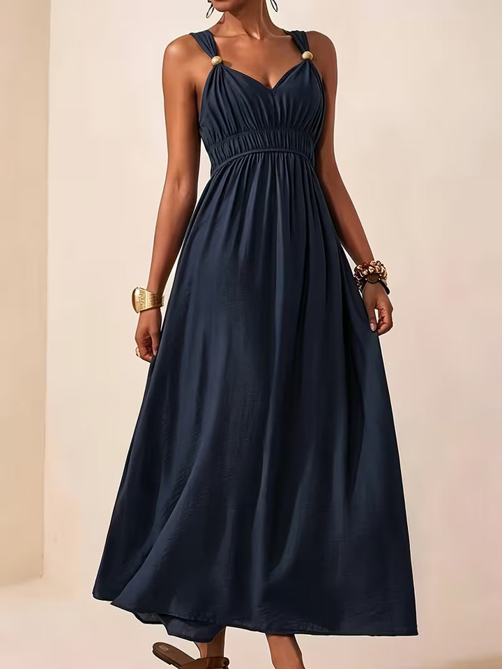 Charlotte | Sleeveless Summer Dress with V-neck