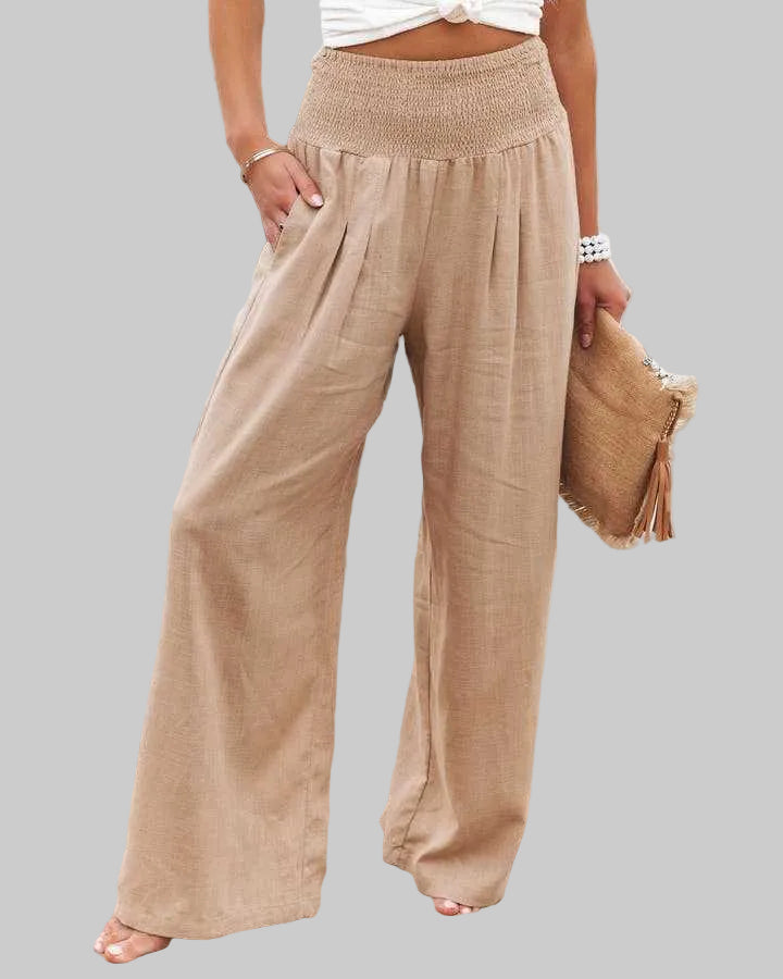 Susan™ | Flowing Beach Trousers with Wide Legs