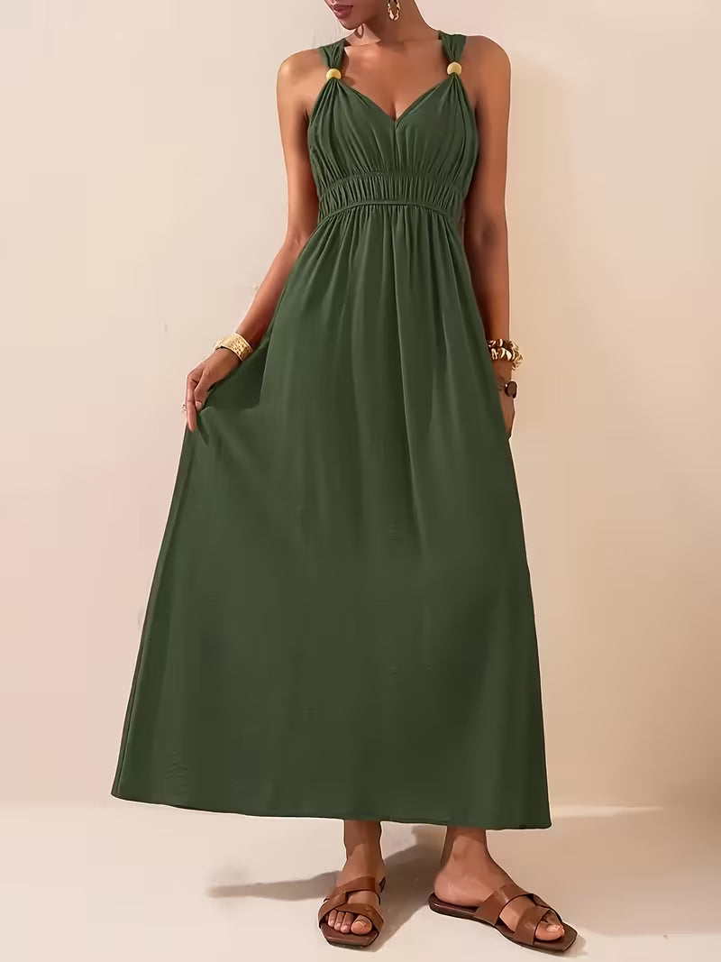 Charlotte | Sleeveless Summer Dress with V-neck