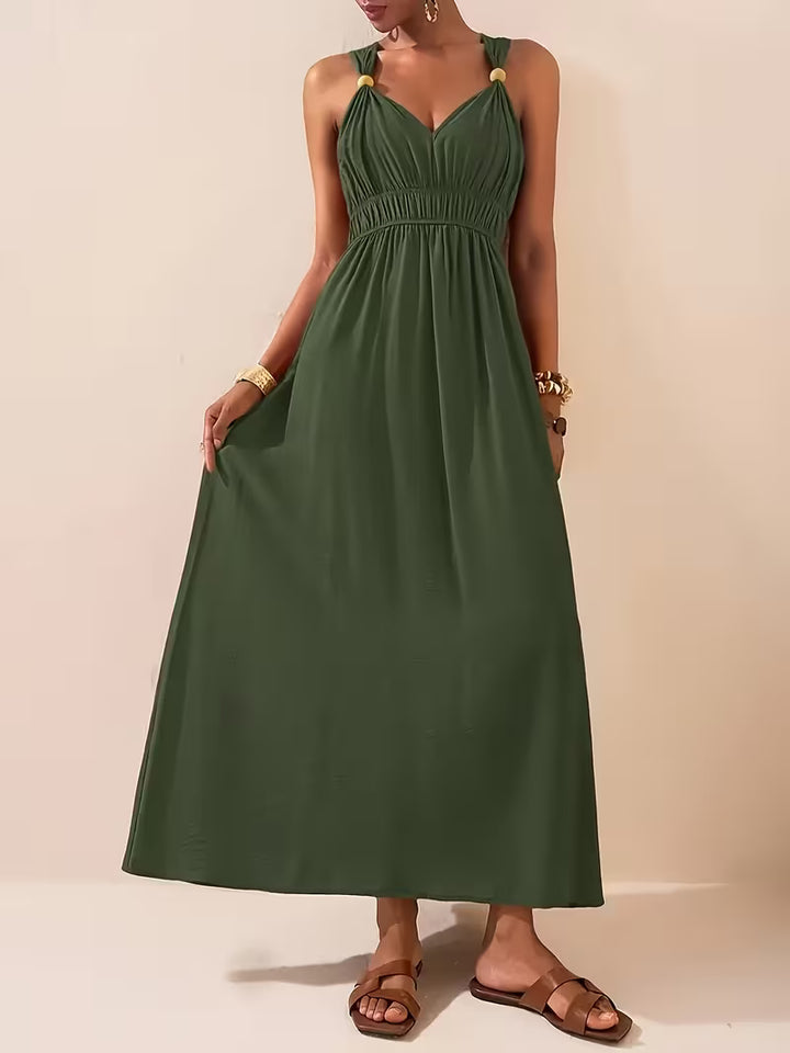 Charlotte | Sleeveless Summer Dress with V-neck